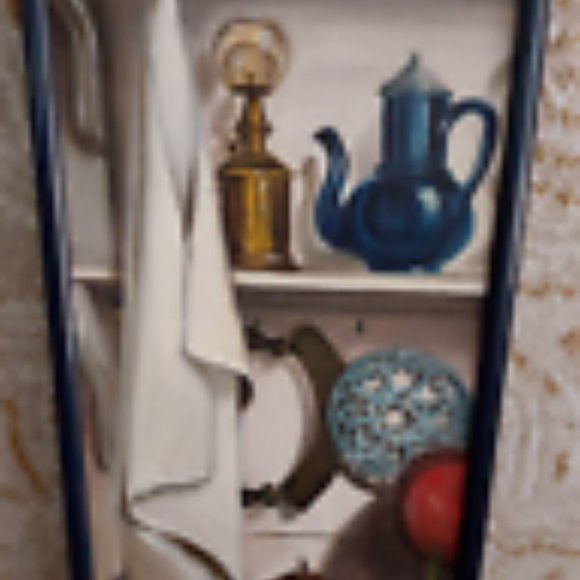 STILL LIFE OIL PAINTING 9" X 17" SIGNED LYNN SPAUGH 1975